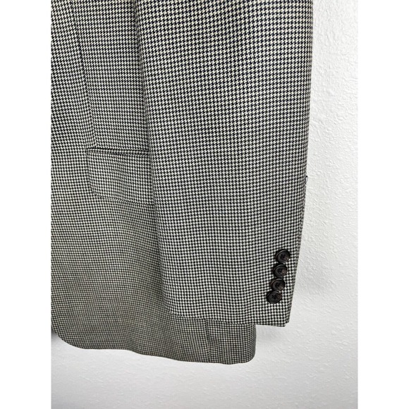 Lauren Ralph Lauren Men's 40L Tan Houndstooth Suit Jacket w/ Shoulder Padding - Picture 5 of 9